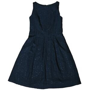 NWOT Jones Wear Crochet A-Line Sleeveless Lined Dress 6